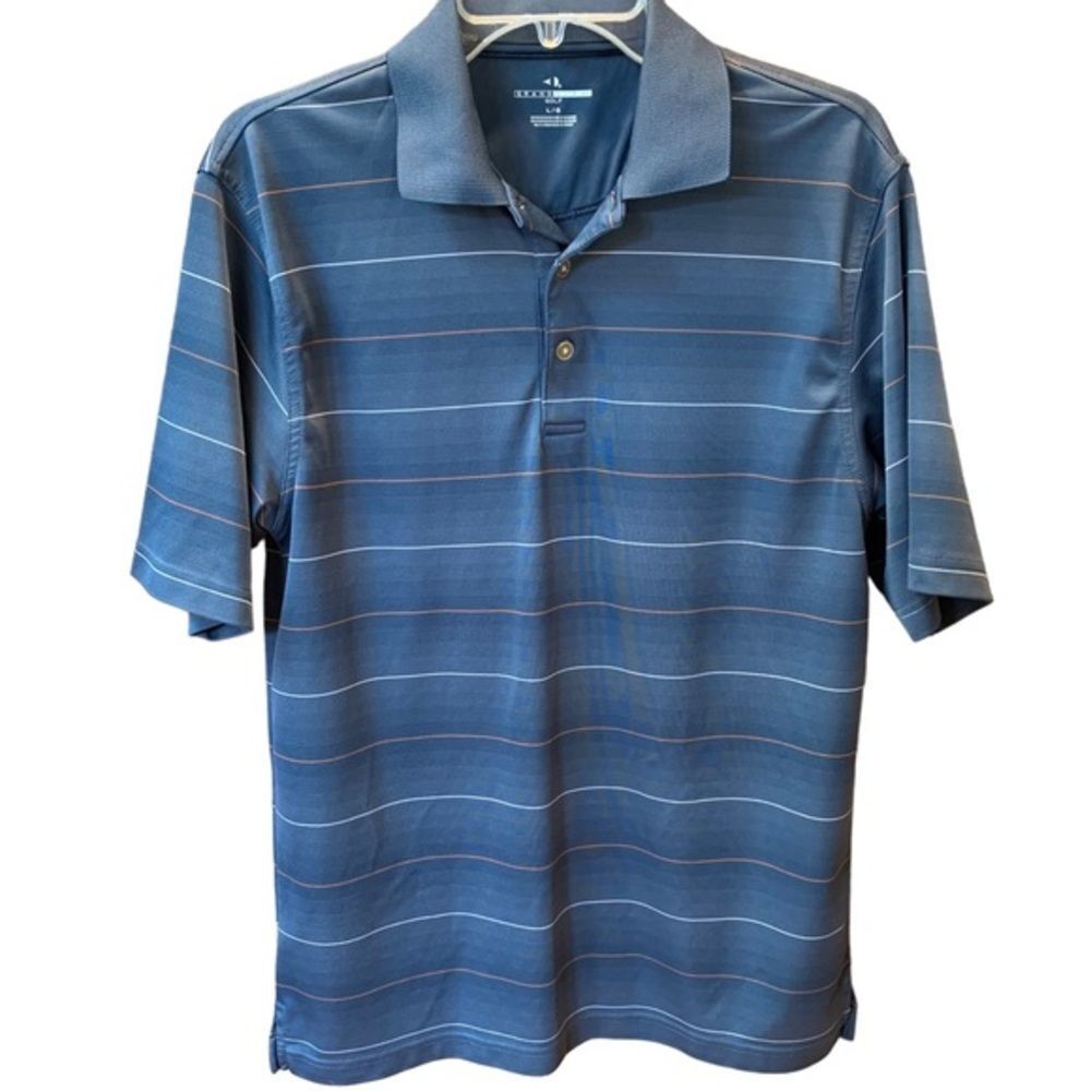 Grand Slam Striped Golf Polo‎ Shirt L